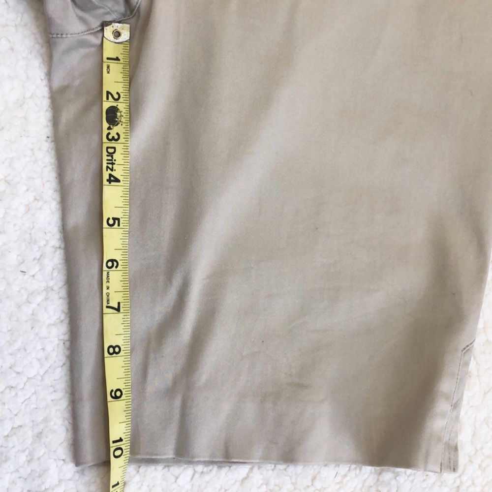 Cache Khaki Tan Bermuda Shorts Sz 8 - Picture 8 of 8